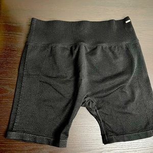 Pink active seamless ribbed bike short